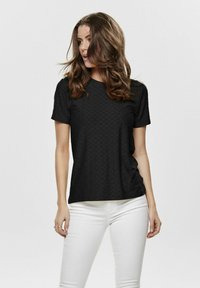 JDY 2ER-SET KURZARM RUNDHALS - Basic T-shirt - schwarz grün