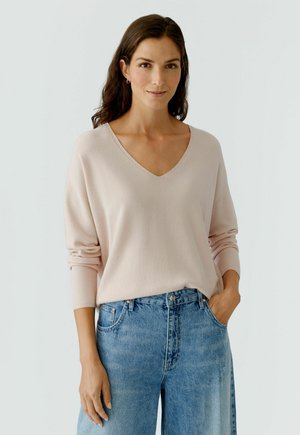 Strickpullover - sepia rose