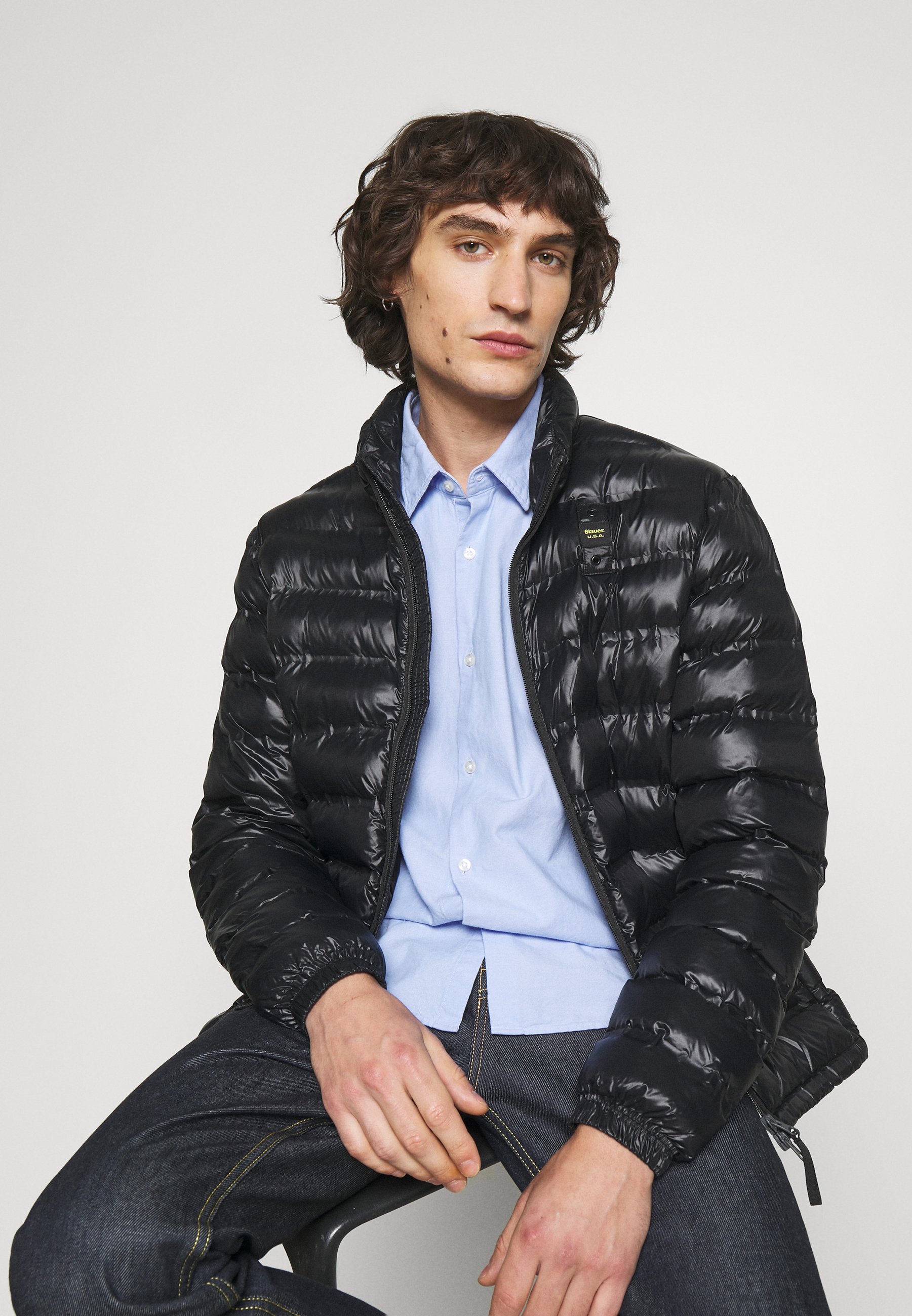 Men REPREVE STAND UP COLLAR - Light jacket Men REPREVE STAND UP COLLAR - Light jacket