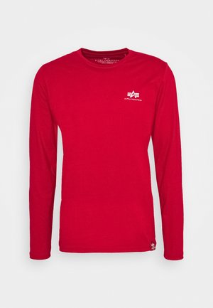 Alpha Industries BACK PRINT HEAVY LS - Langarmshirt - speed red