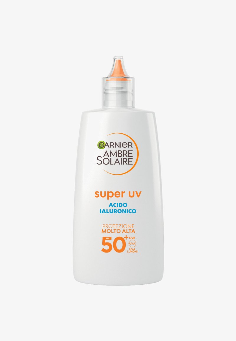 Garnier - AMBRE SOLAIRE SUPER UV FLUIDO IDRATANTE ACIDO IALURONICO SPF50+ - Crema solare - spf, Ingrandire