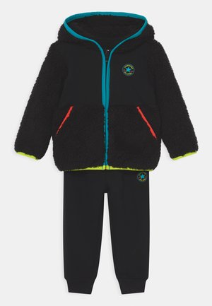 FULL ZIP SET UNISEX - Trainingspak - black