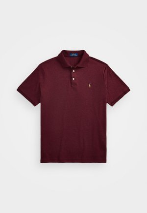 CUSTOM SLIM FIT SOFT COTTON POLO SHIRT - Polo majica - spring wine heather