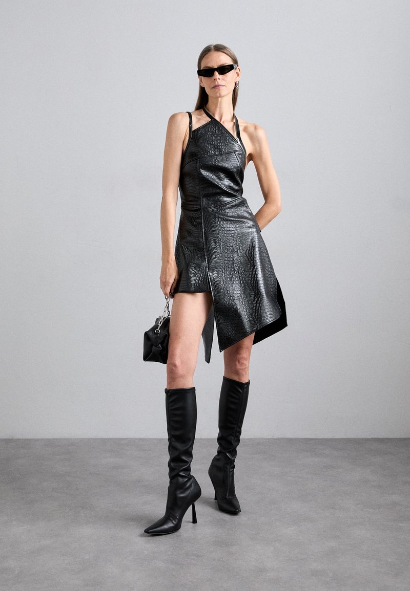 GmbH ASYMMETRIC DRESS WITH ZIP - Day dress - black - Zalando.co.uk GmbH ASYMMETRIC DRESS WITH ZIP - Day dress - black - Zalando.co.uk
