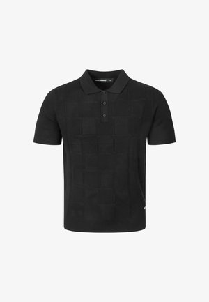 KARL LAGERFELD, KNIT POLO 1/2 - Polo shirt - black