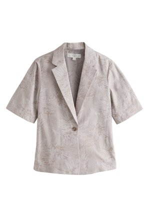 Next REGULAR FIT - JACQUARD SHORT SLEEVE - Blézer - stone