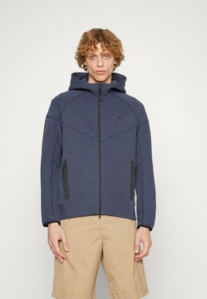 TECH  - Felpa con zip - blue