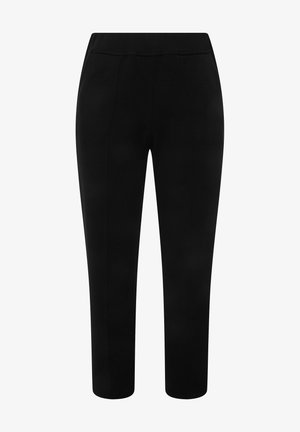 Ulla Popken PUNTO DI ROMA, KONISCHES BEIN, BIESE, ELASTIKBUND - Stoffhose - black