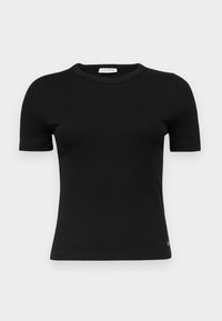 Calvin Klein Jeans LABEL FITTED TEE - Tricou basic - black