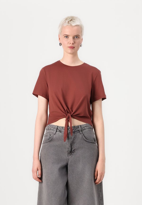 ONLMAY LIFE SHORT KNOT  - Basic T-shirt - sable3