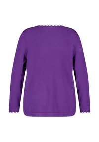 Samoon Stickad tröja - purple