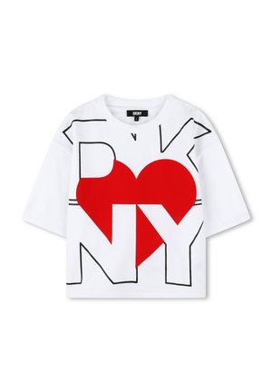 À MANCHES COURTES - T-shirt print - blanc