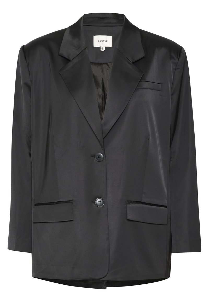 Gestuz Halflange jas zwart