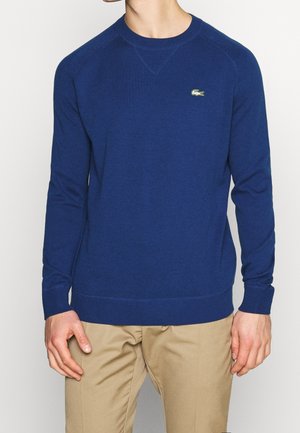 Stickad tröja - dark blue