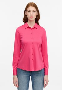 Eterna JERSEY SHIRT - FITTED - Button-down blouse - pink
