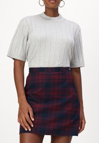 Tommy Jeans CHECK MINI SKIRT - A-lõikeline seelik - rouge winter check