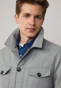Façonnable FLAP POCKET - Chaqueta de entretiempo - light grey marl