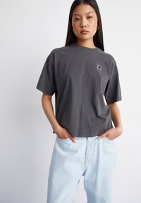 Carhartt WIP - NELSON - T-shirt basic - charcoal Miniatuurafbeelding 1