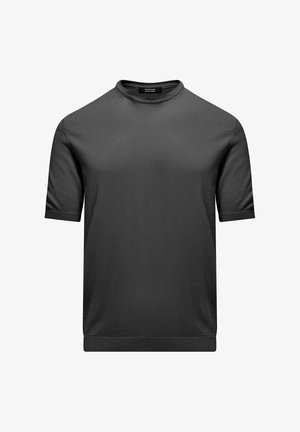Bomboogie, STITCH SHORT SLEEVE CREW NECK - T-shirt basic - black faded