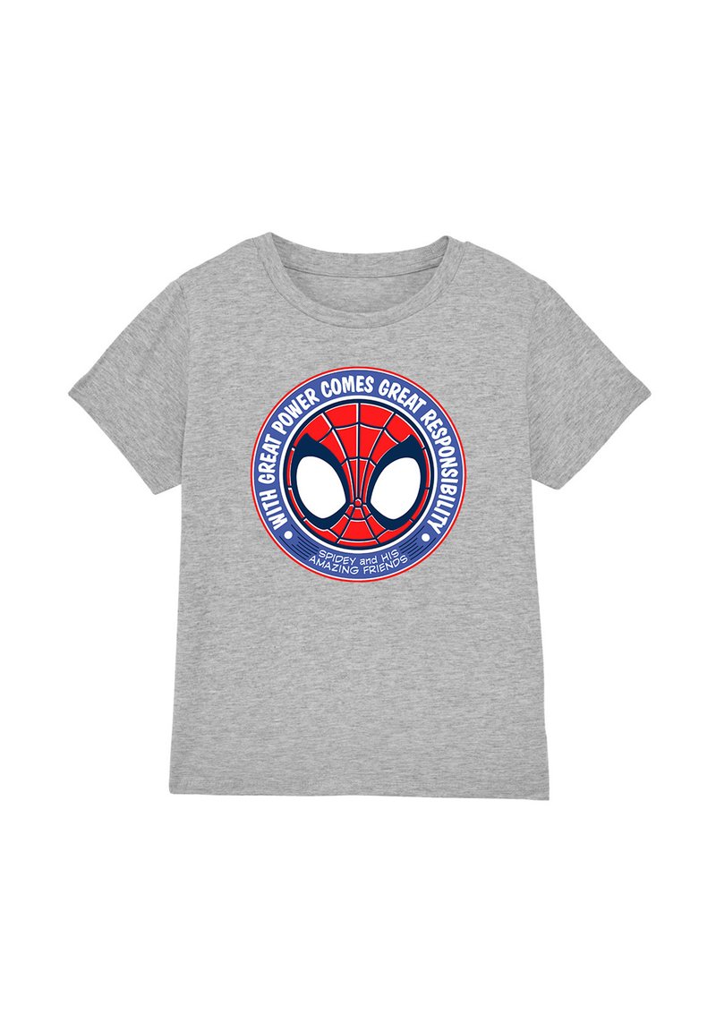 Marvel T-shirt print grijs gemêleerd