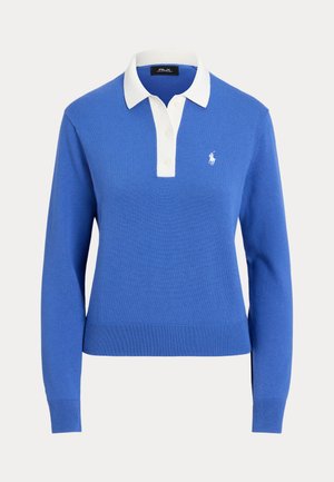 Polo Ralph Lauren LONG SLEEVE - Πουλόβερ - modern royal/white splash