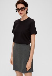 s.Oliver BLACK LABEL AUS  - Minirok - dunkelgrau