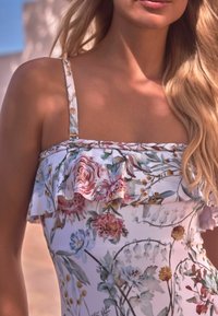 Next Badeanzug - white floral