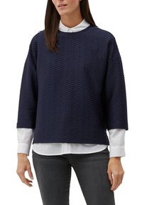 s.Oliver À MOTIF TEXTURÉ - Bluzka z długim rękawem