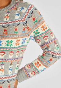 JoJo Maman Bébé CHRISTMAS FAIR ISLE MATERNITY - Pulover - grey