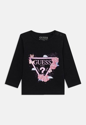 Guess, LOGO - Μπλούζα με μακριά μανίκια - jet black