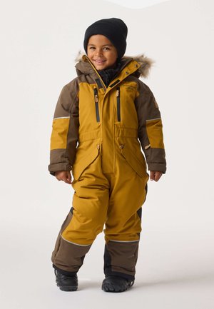 Swedemount HAFJELL WINTER OVERALL JR - Snowsuit - golden yellow walnut brown