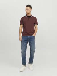 Jack & Jones PAULOS SS NOOS - Poloshirts - cinnabar