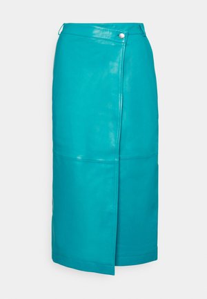 MONICA SKIRT - Wrap skirt - tile blue