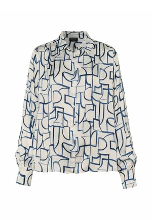 DESOTO, MIT VOLUMENÄRMEL GERADER SCHNITT - Button-down blouse - dunkelblau