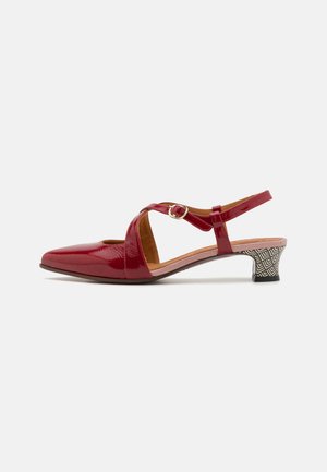 HASA - Klassiske pumps - sucre rojo/jeep pink/espiga black