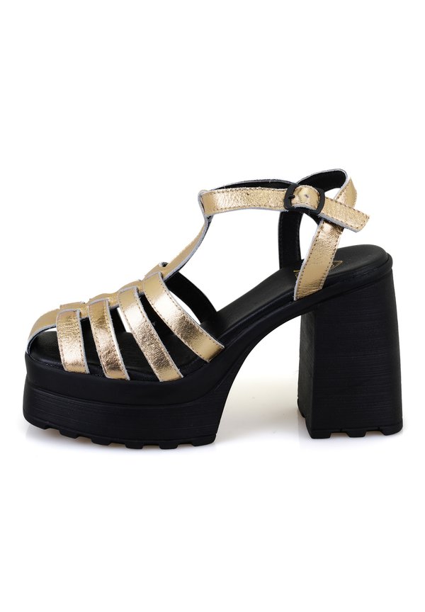 High Heel Sandalette - gold