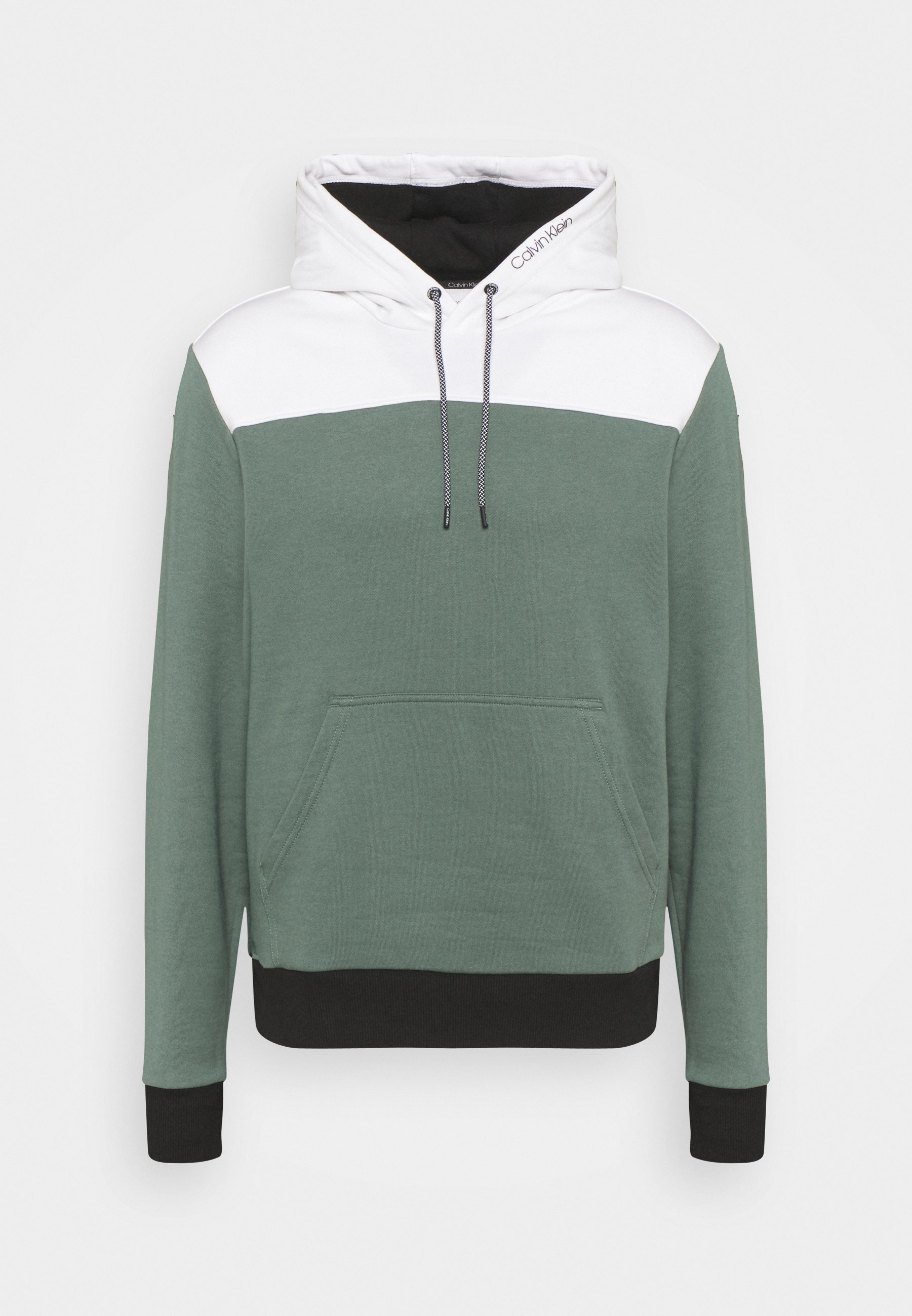 Calvin Klein TRIPLE COLOR BLOCK HOODIE - Sudadera - bright white/blanco -  Zalando.es