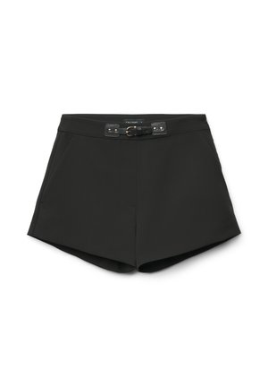 CON DETTAGLIO CINTURA - Shorts - ultrablack