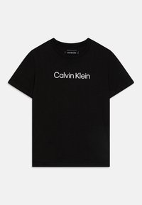 Calvin Klein Jeans INSTITUTIONAL UNISEX 2 PACK - Marškinėliai su spaudiniu - black/grey heather