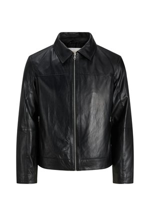 Jack & Jones, Veste en cuir - black