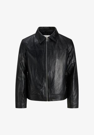 Jack & Jones, Veste en cuir - black