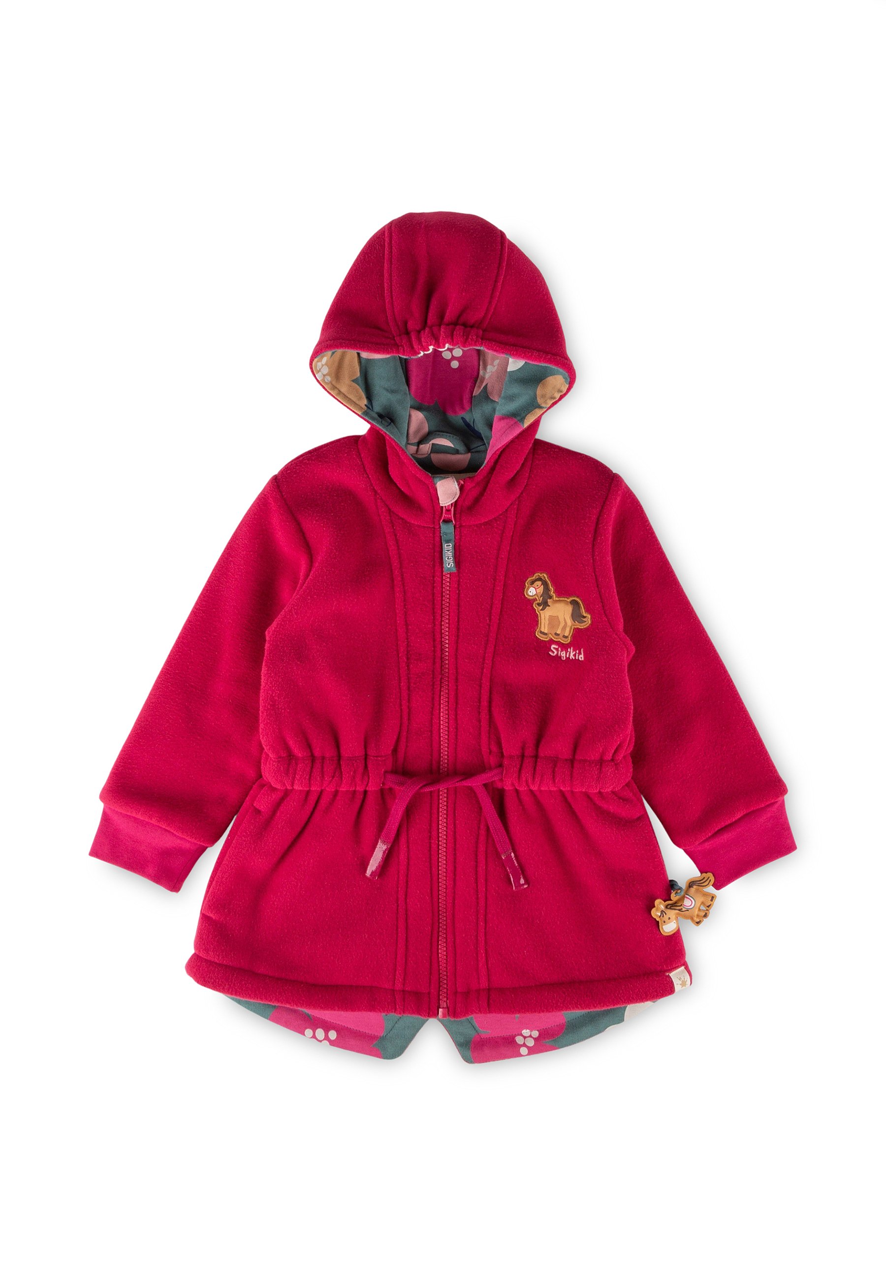 Veste En Polaire Bébé Fille Sigikid Pony Love - Taille 62 à 98 - Capuche, Doublure Coton Bio - Rose