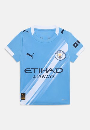 MANCHESTER CITY FC UNISEX - T-shirt imprimé - light blue/puma white
