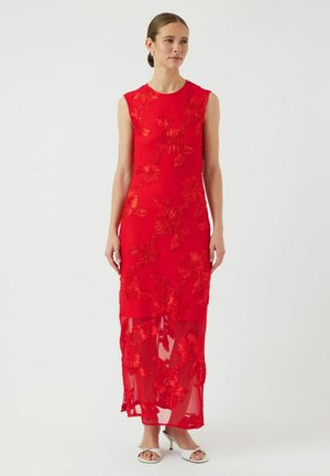 YASFLOREE LONG SHOW - Vestido de fiesta - cherry tomato