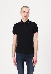 Tommy Hilfiger - TIPPED SLIM - Poloshirts - black Miniaturebillede 1