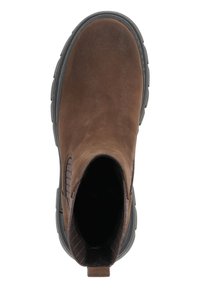 Bottine Chelsea Femme MARCO TOZZI - Nubuck Cognac, Semelle Confortable, Style Tendance