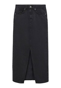 Mango Maxikjol - black denim
