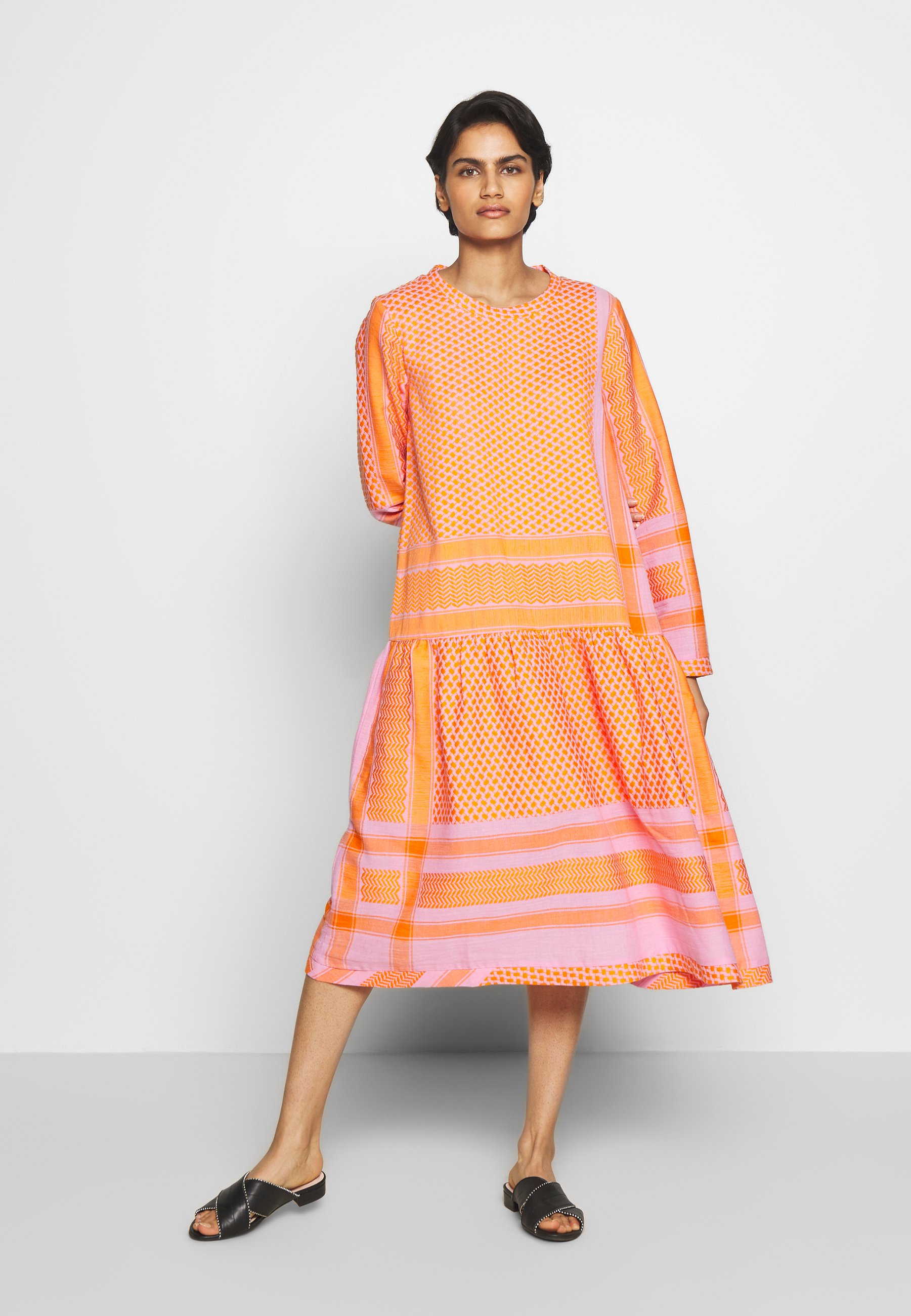 tangerine orange dress