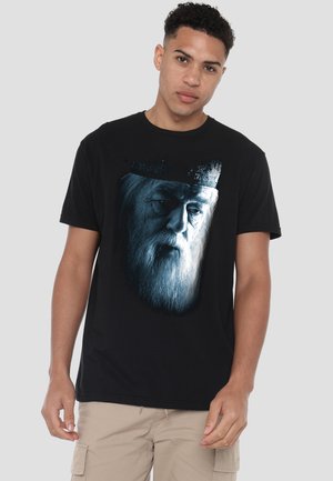 Cotton Soul, HARRY POTTER DUMBLEDORE FACE - Print T-shirt - black