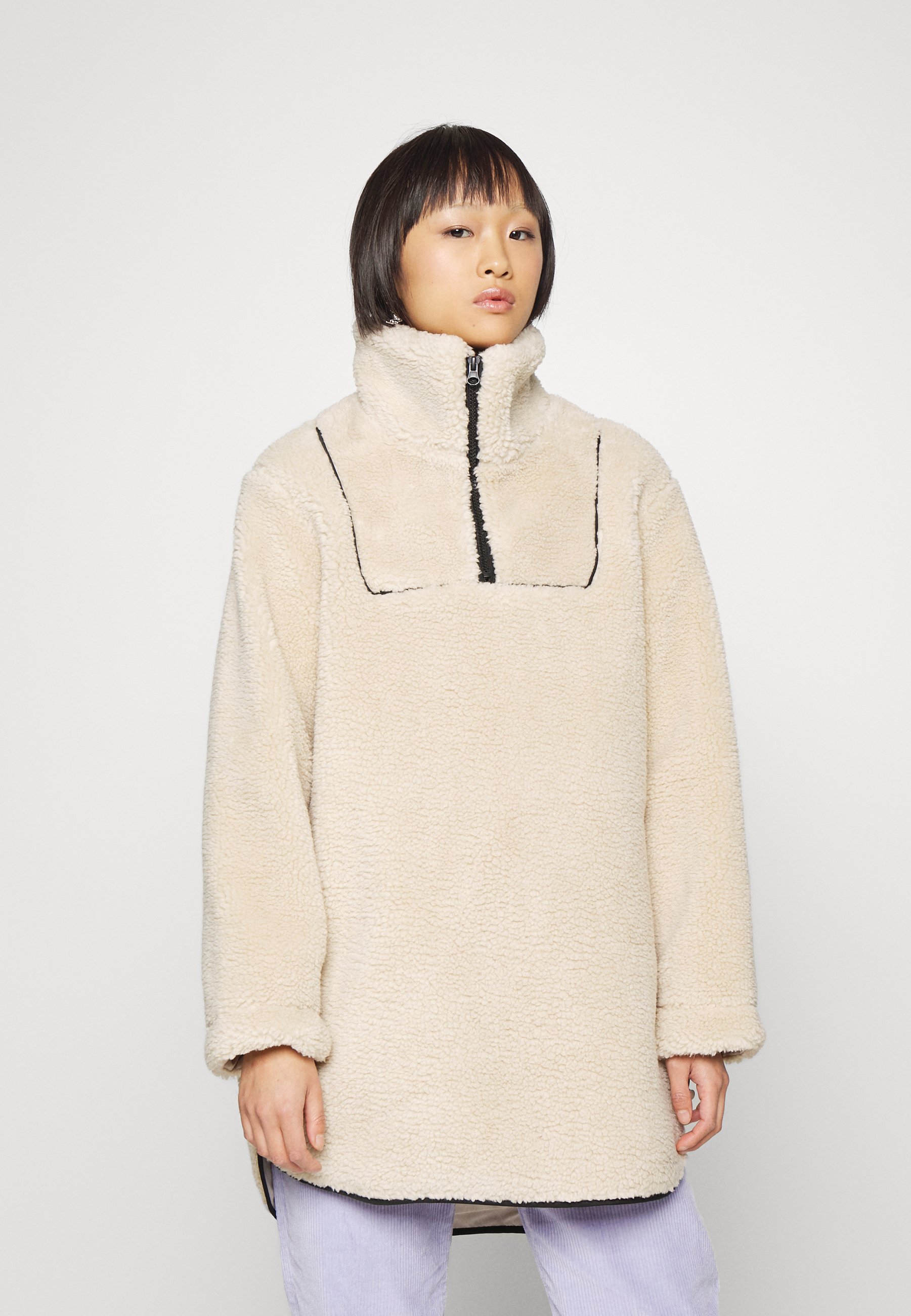 petite fleece pullover